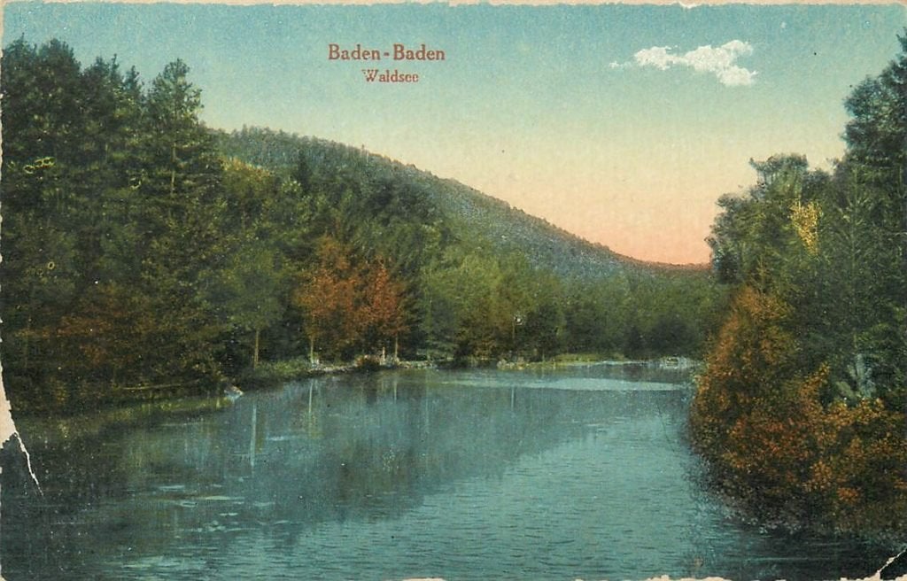 701-419-049 Baden-Baden Waldsee, Verzamelen, Ophalen of Verzenden, Voor 1920, Duitsland