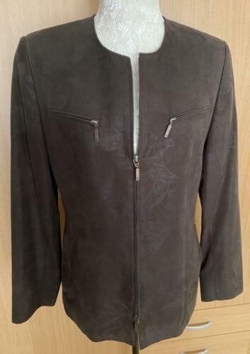 Marcona suède look jasje maat 38[V], Maat 38/40 (M), Bruin, Ophalen of Verzenden, Zo goed als nieuw