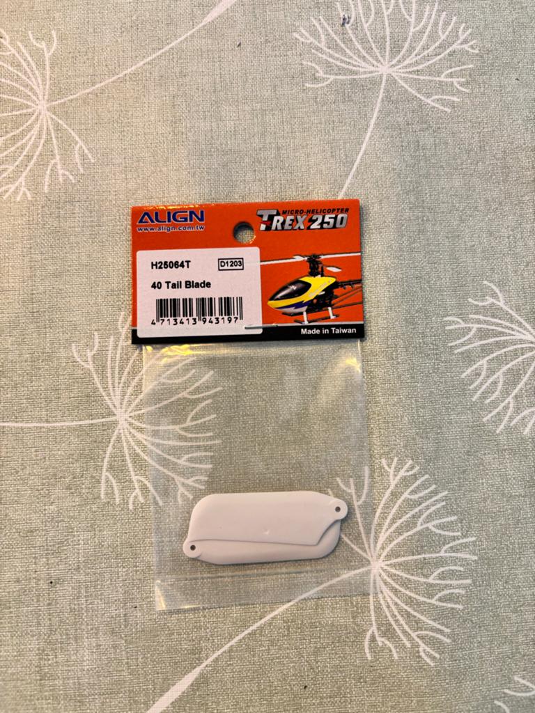 Align T-Rex 250 40 Tail Blade - Nieuw, Ophalen of Verzenden, Nieuw, Elektro, Helikopter