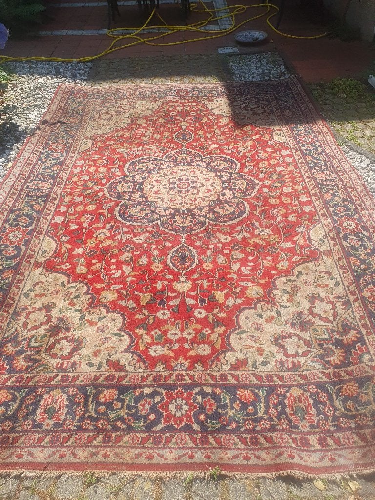 Perzisch tapijt van 2 bij 3, Huis en Inrichting, Stoffering | Tapijten en Kleden, Ophalen, Gebruikt, Perzisch, Blauw