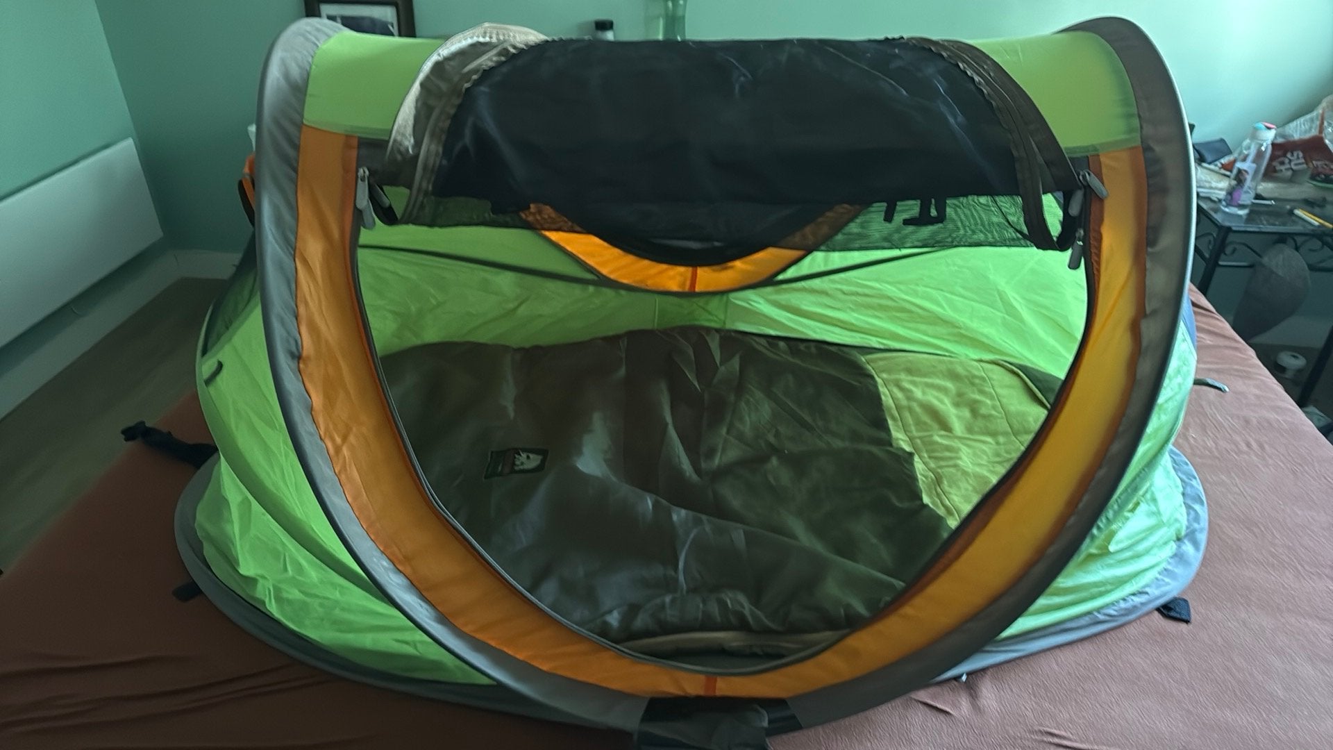 Deryan peuter tentje met slaapzak en airmatras, Caravans en Kamperen, Tenten, Ophalen of Verzenden, Gebruikt, Tot en met 2