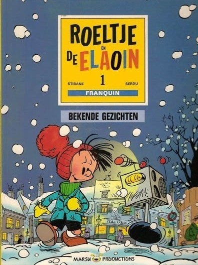 roeltje en de elaoin 01 bekende-gezichten (Franquin), Eén stripboek, Ophalen of Verzenden, Gelezen