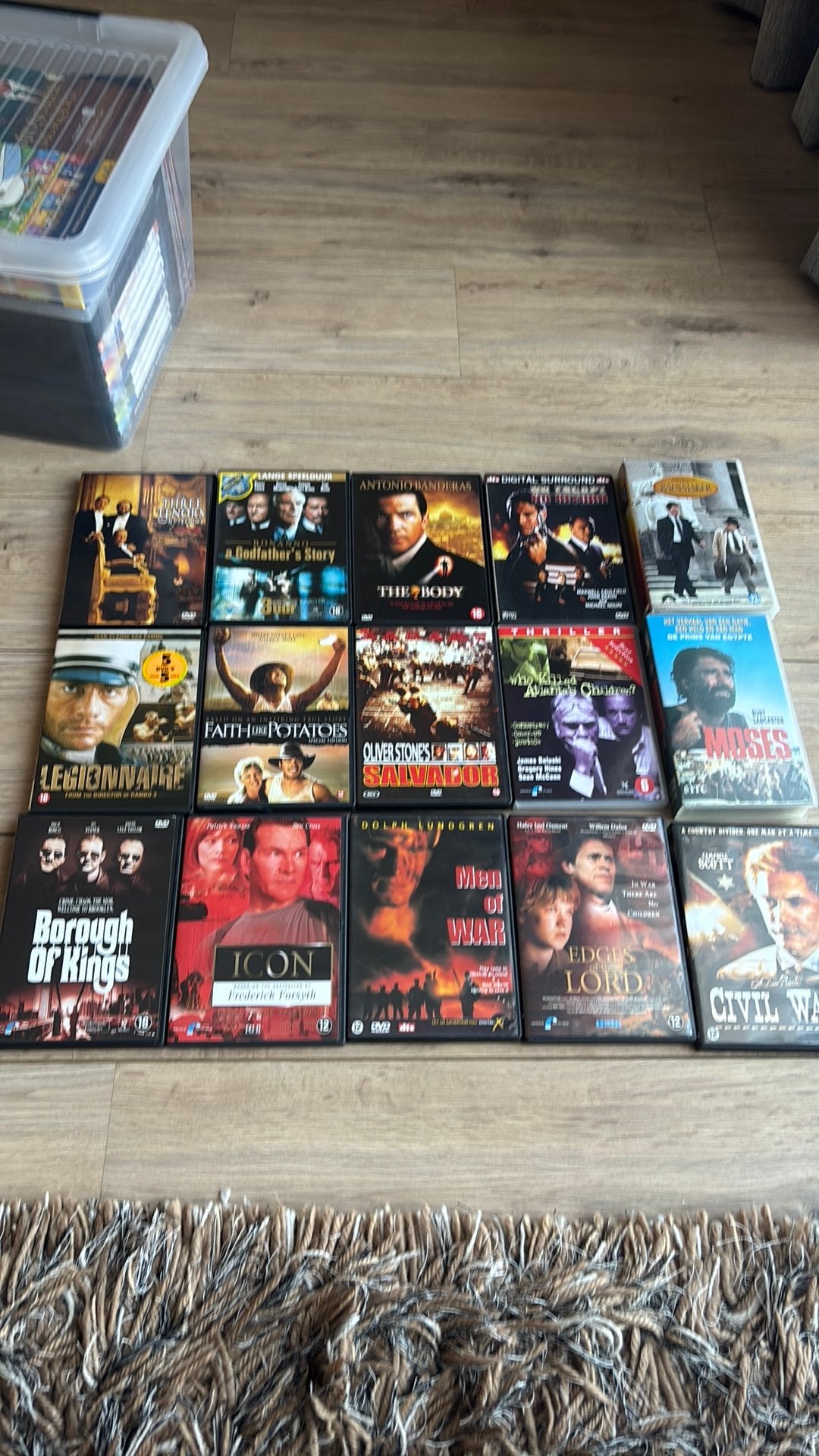 Partij van 15 DVD's - Grote filmbundel (Actie, Thriller, etc, Ophalen of Verzenden