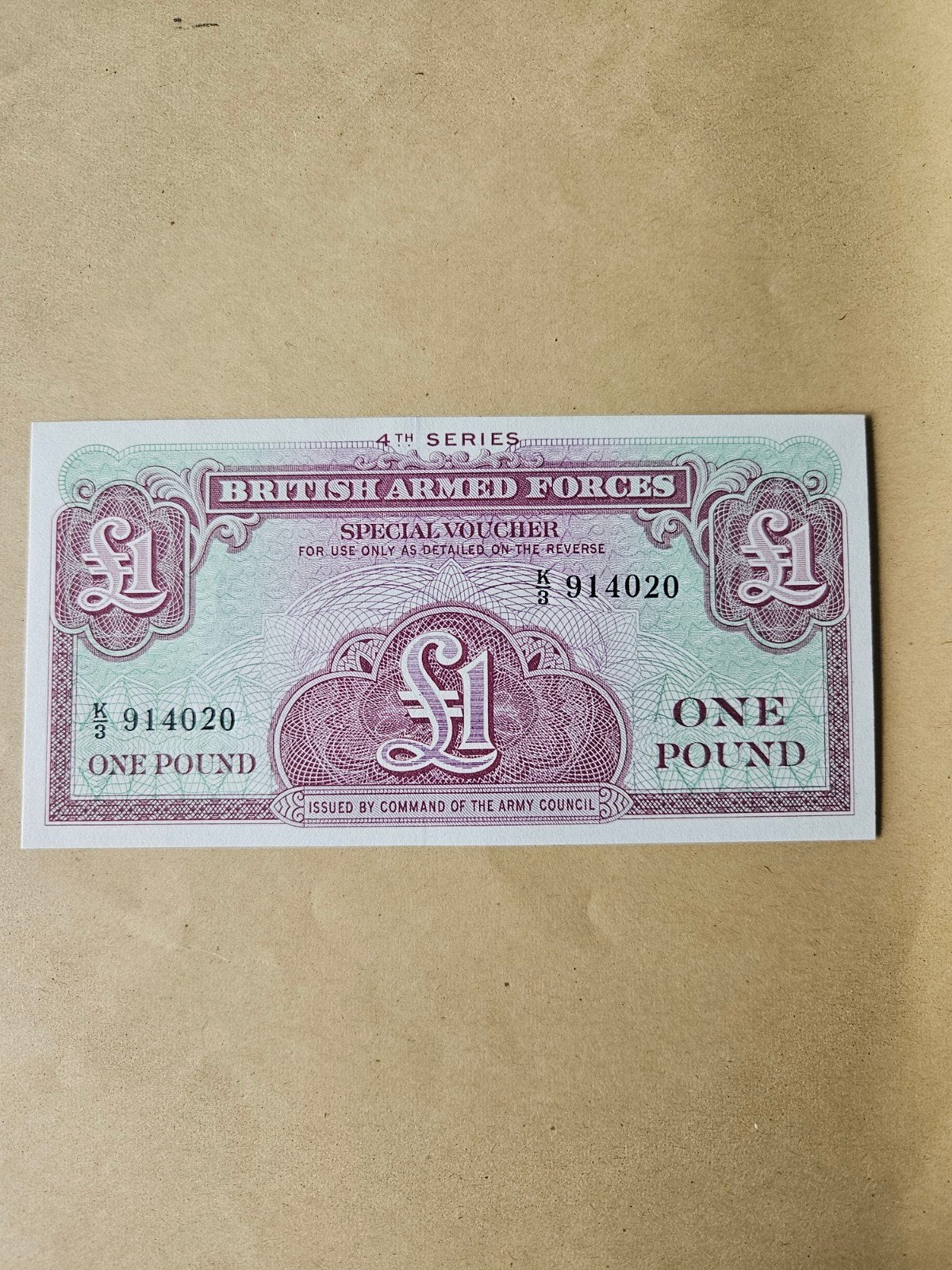 1 pound Engeland UNC, Ophalen of Verzenden, Overige landen, 5 euro, Los biljet