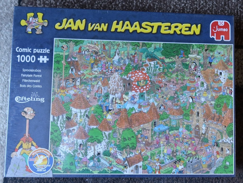 Legpuzzel Jumbo–1000 stukjes – Jan van Haasteren – Efteling, Ophalen of Verzenden, 500 t/m 1500 stukjes, Nieuw, Legpuzzel