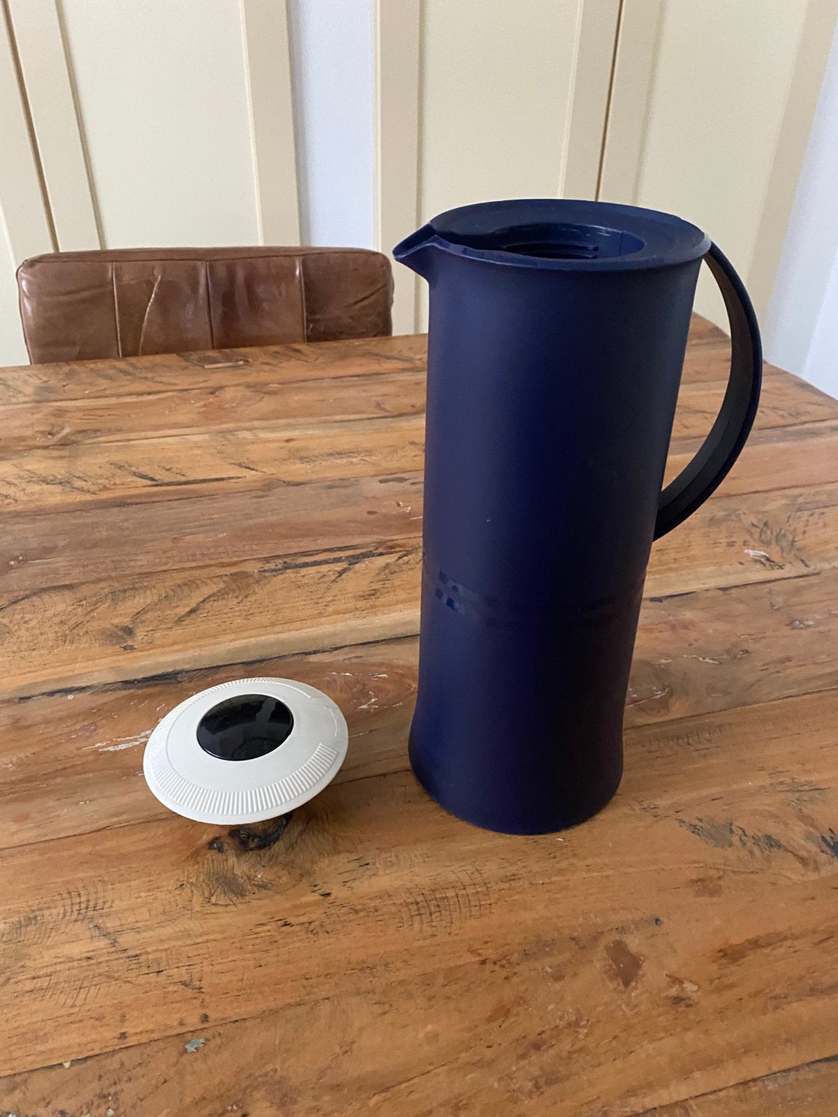 Tupperware thermoskan, Beker of Kan, Ophalen of Verzenden, Zo goed als nieuw, Met deksel