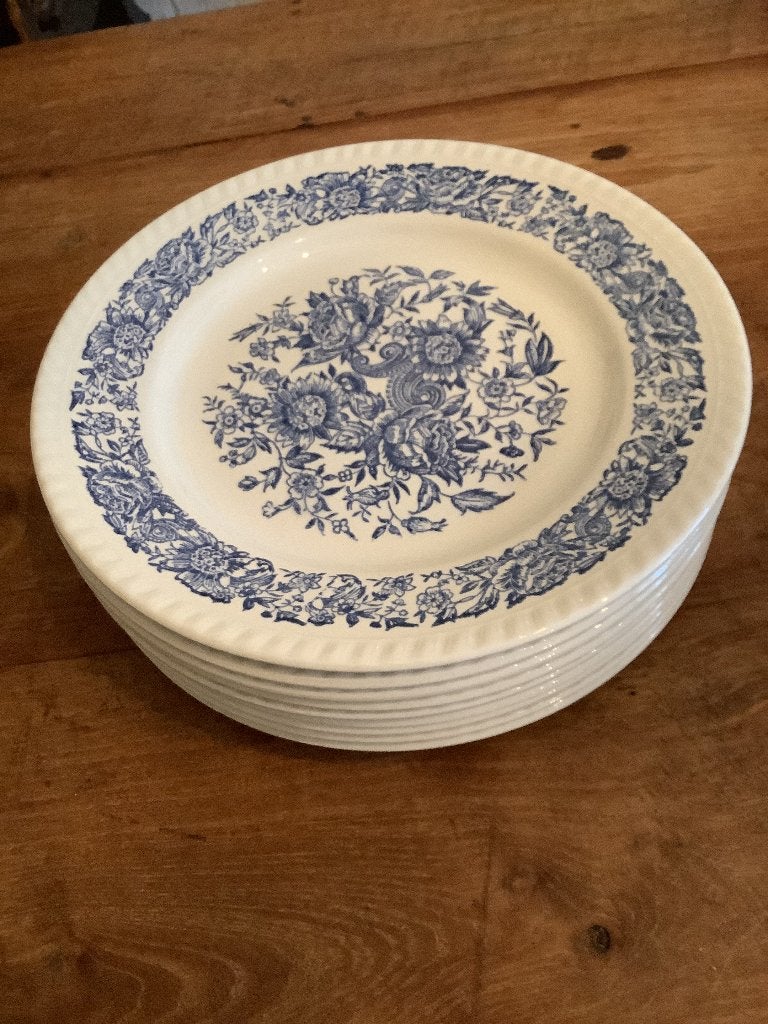 9 Ridgway Clifton dinerborden, Keramiek, Vintage, Ophalen of Verzenden, Zo goed als nieuw