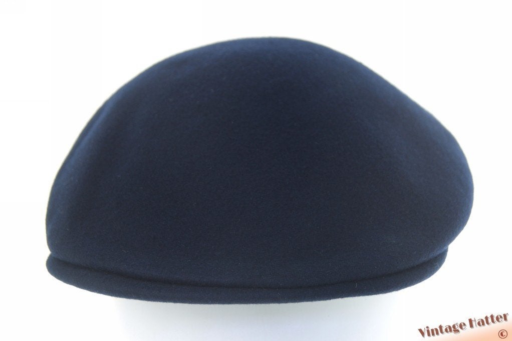 Voorgevormde vintage pet donkerblauw vilt 57 gratis verzend., Ophalen of Verzenden, Zo goed als nieuw, 57 cm (M, 7⅛ inch) of minder