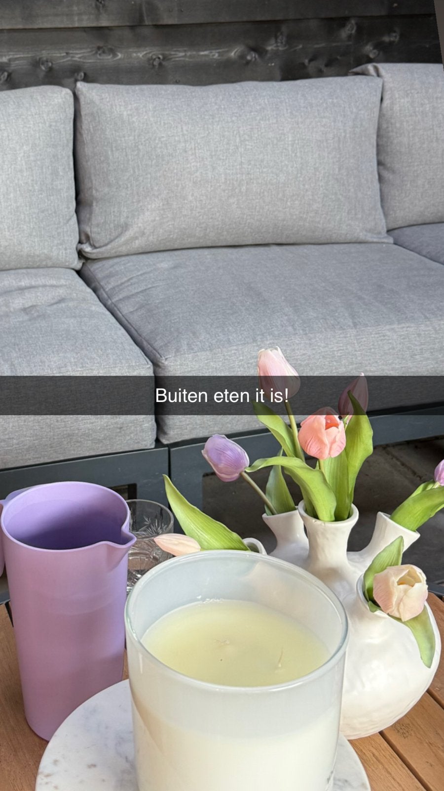 Santika Loungeset U-vorm 9delig Antraciet met Tafel, Overige materialen, Meer dan 8 zitplaatsen, Nieuw, Ophalen of Verzenden