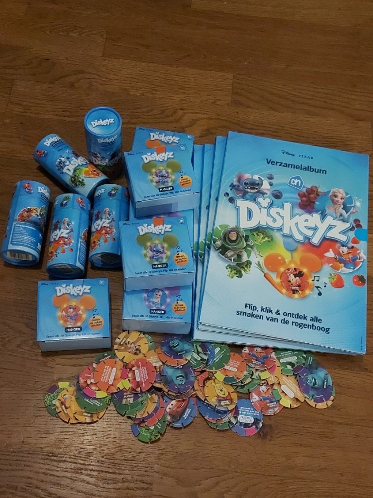 🌸AH Disney Diskeyz🌸ALLE 30 LOS + ALS SET🌸HANGERS + BOEKEN, Albert Heijn, Verzenden
