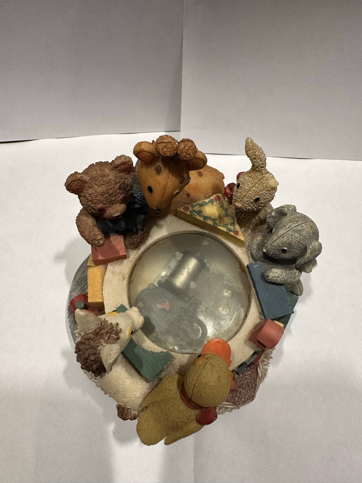 Muziekdoos met dierenfiguren - Vintage decoratie, Ophalen of Verzenden, Gebruikt, Jongen of Meisje
