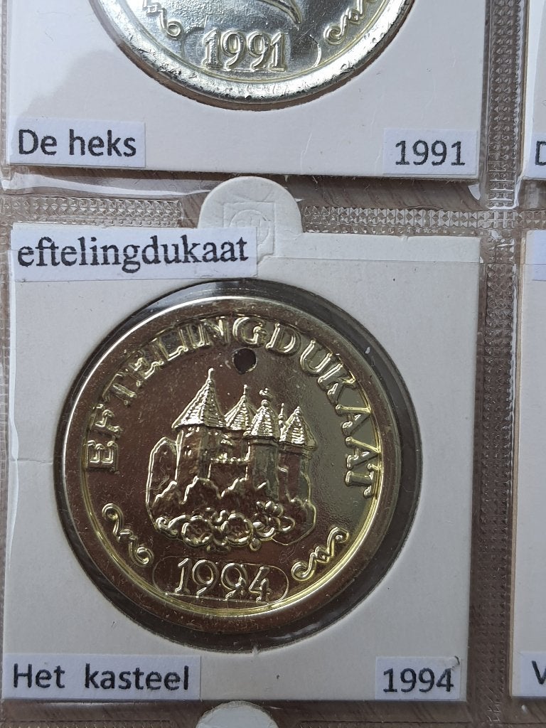 Efteling dukaat ezeltje strekje 1994, Verzamelen, Ophalen of Verzenden, Zo goed als nieuw, Overige typen