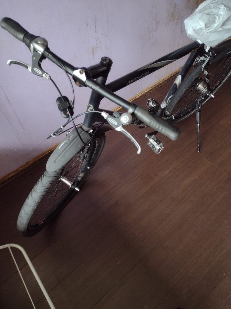 Trek fiets met lekke voorband - Opknapper, Gebruikt, Velgrem, Versnellingen, 65 cm of meer