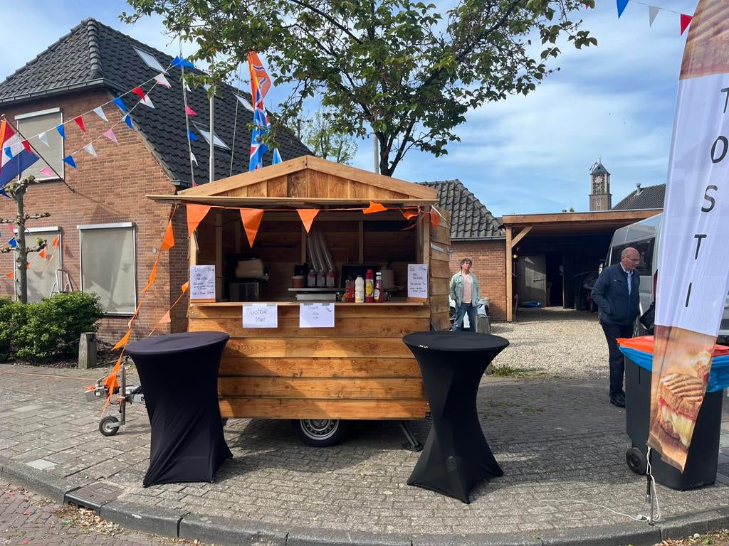 Foodtruck | houten verkoophuisje | <750kg | B-rijbewijs, Ophalen, Zo goed als nieuw, Minder dan 250 cm, Schuur