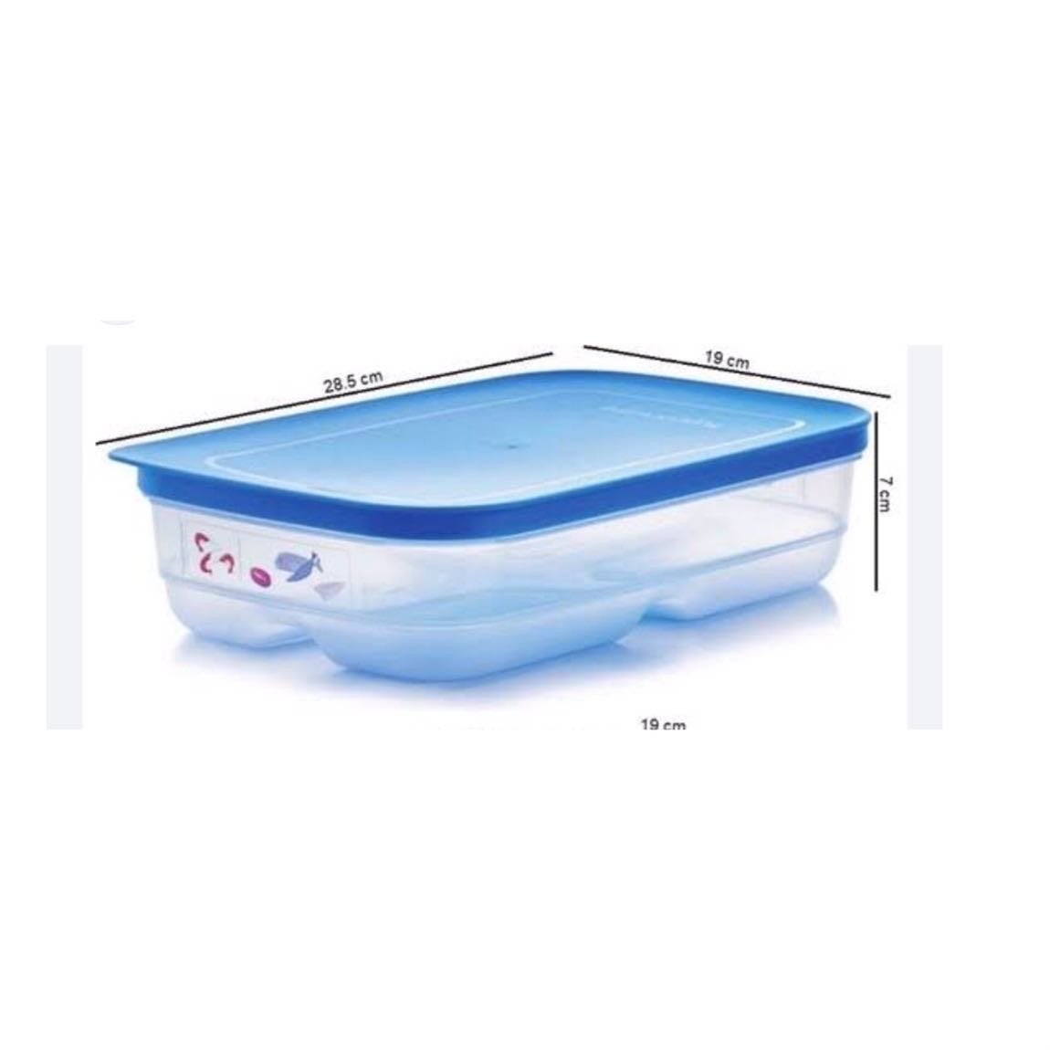 Tupperware vershouddoos vleesdoos 1,8 liter, Bewaardoos, Blauw, Nieuw, Luchtdicht