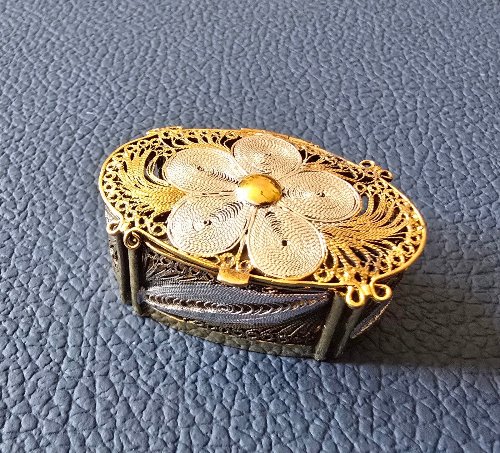 Zilveren filigraan doosje, Ophalen of Verzenden, Zilver