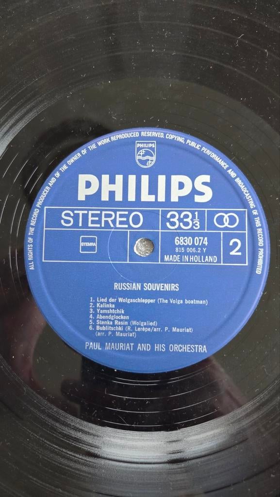Paul Mauriat - Russian Souvenirs LP (Philips Stereo), Ophalen of Verzenden, Gebruikt, 12 inch