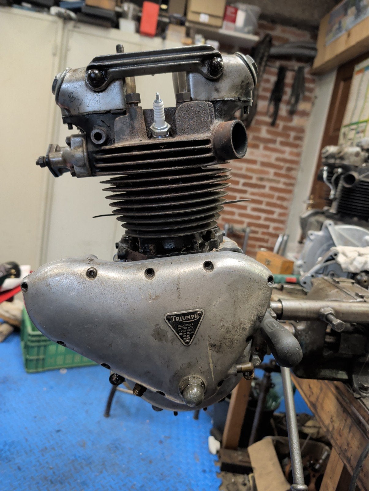 Triumph speed twin motorblok compleet voor revisie, Ophalen of Verzenden, Gebruikt