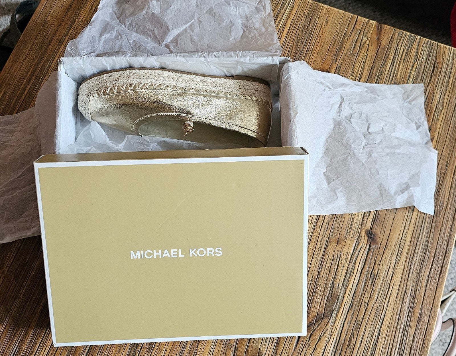 Michael Kors "Belina" espadrilles- origineel, Nieuw, Ophalen of Verzenden, Espadrilles of Moccasins, Overige kleuren