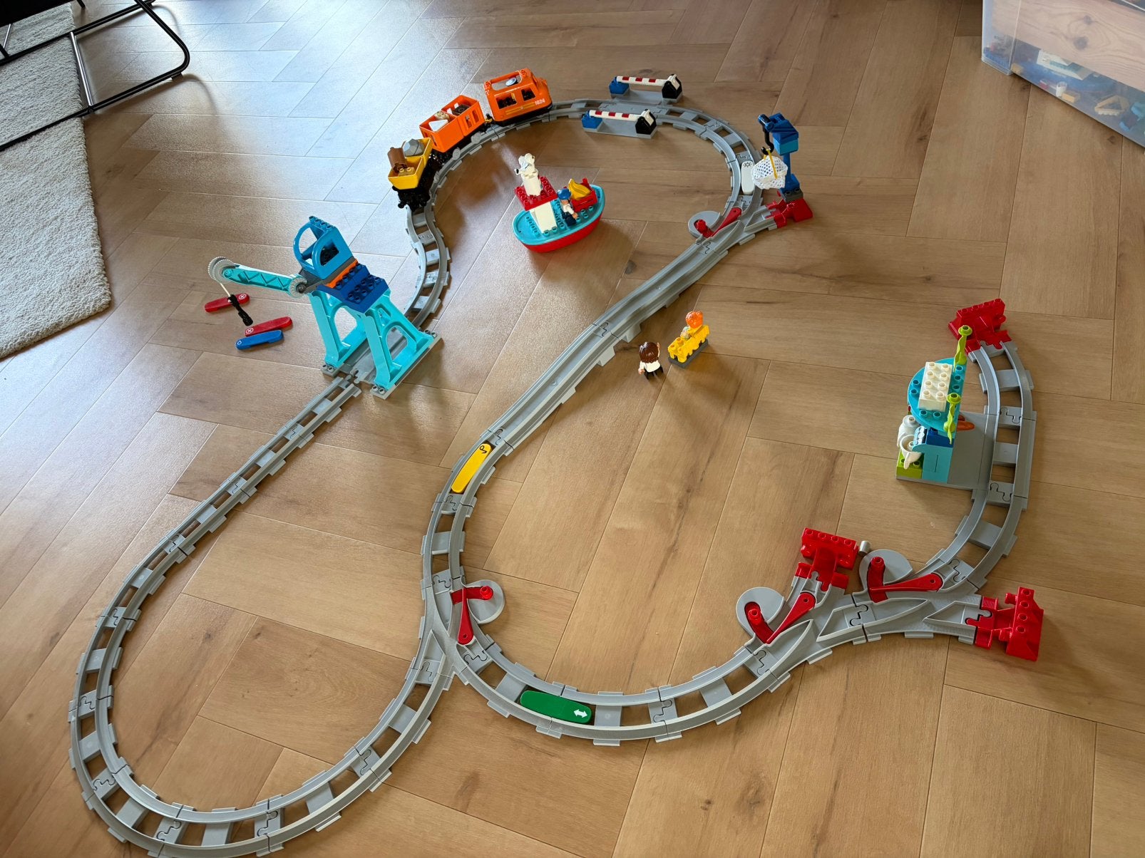 LEGO DUPLO goederentrein, Ophalen of Verzenden, Zo goed als nieuw