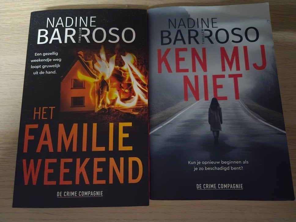 Twee thrillers Nadine Barroso: 'Het Familie Weekend' en ', Ophalen of Verzenden, Zo goed als nieuw