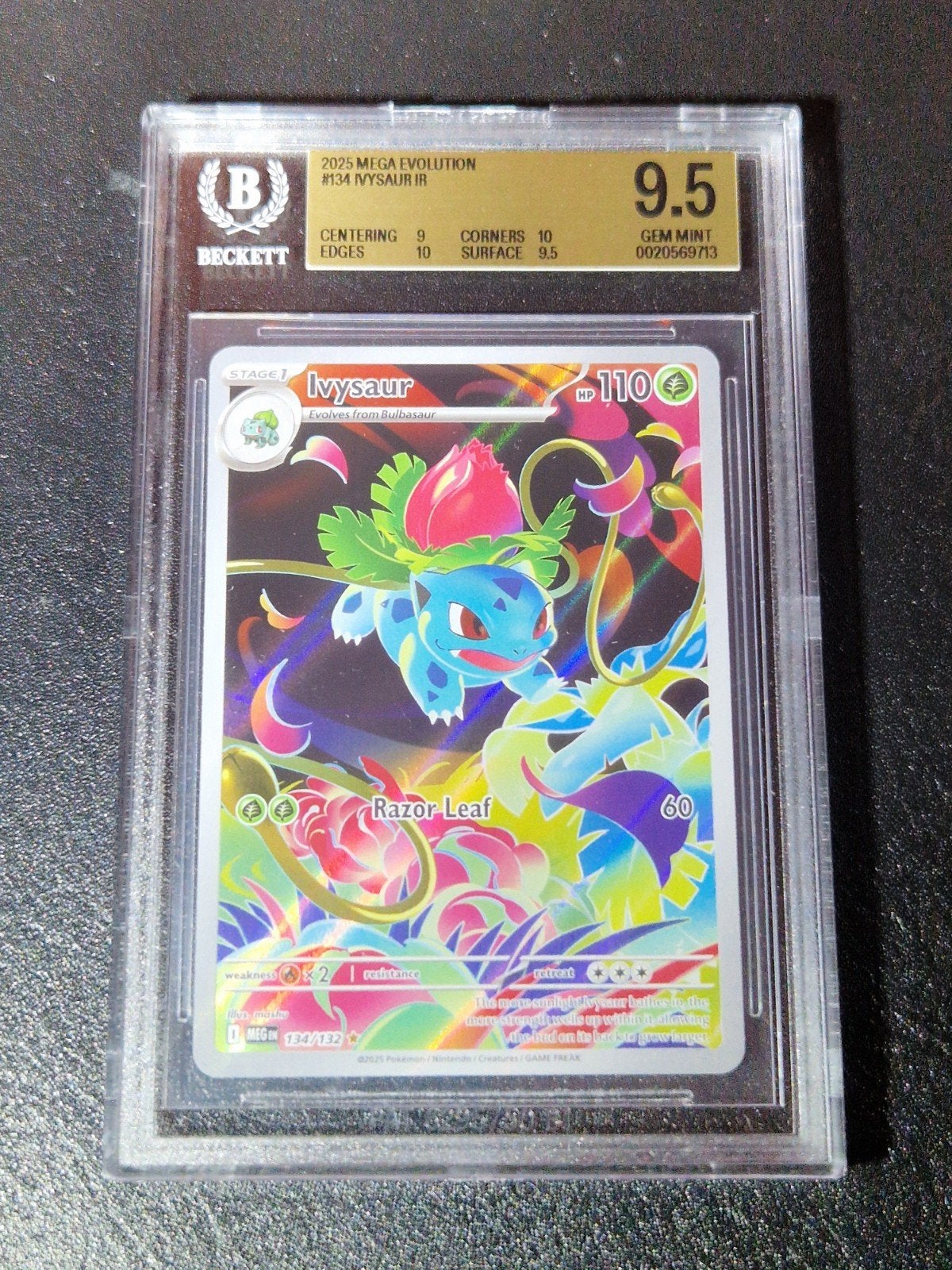 Ivysaur, Ophalen of Verzenden, Zo goed als nieuw, Losse kaart, Foil