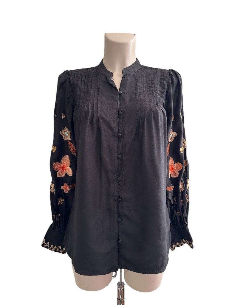 Fabienne Chapot blouse S, Kleding | Dames, Blouses en Tunieken, Maat 38/40 (M), Zwart, Ophalen of Verzenden, Zo goed als nieuw
