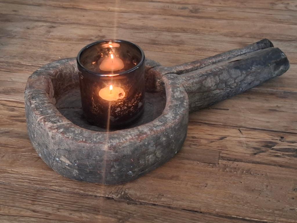 Oud houten lepel aura peeperkorn, Ophalen of Verzenden, Rechthoekig, Hout