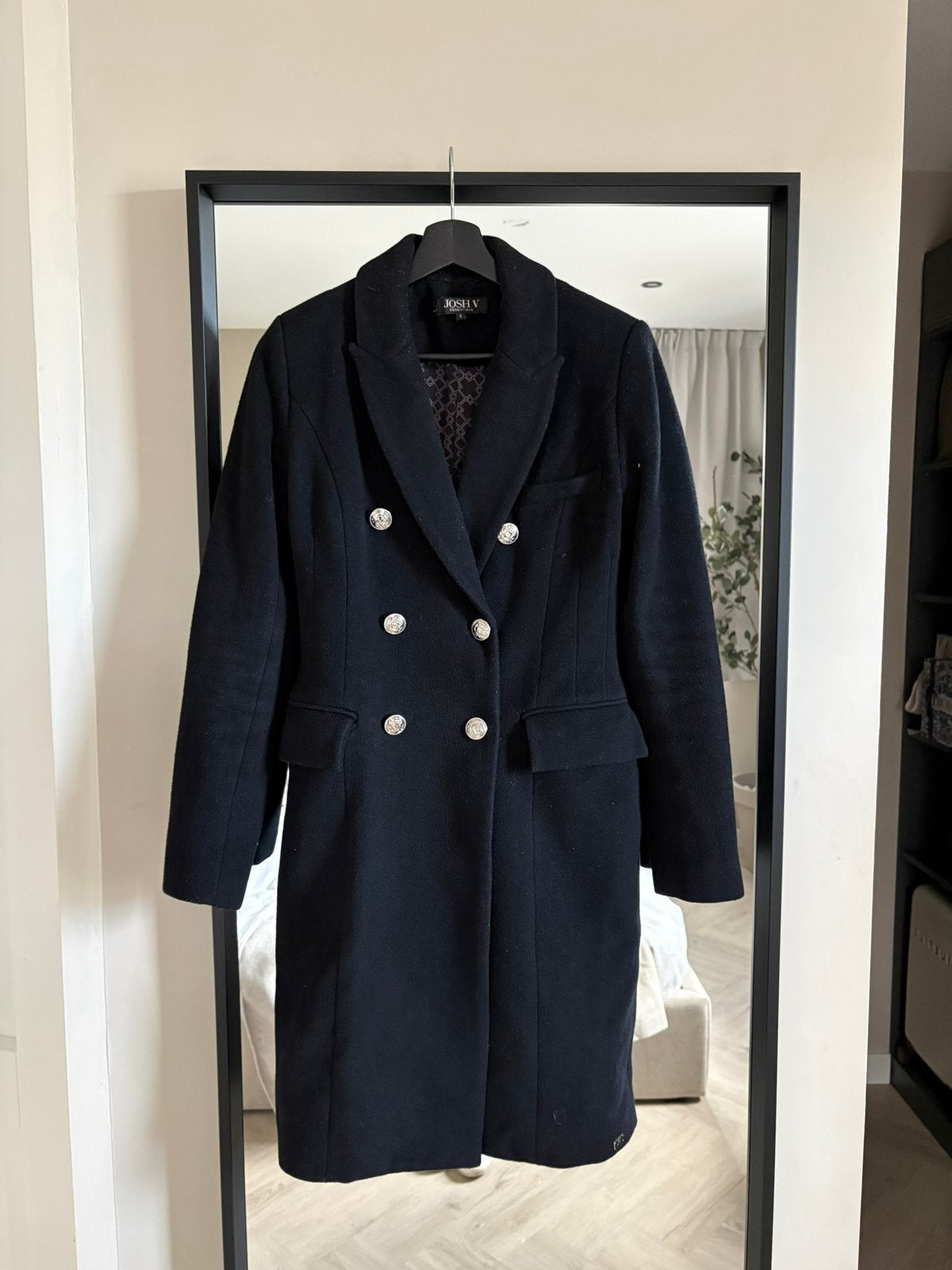 Josh v Katrina winterjas mantel coat zwart maat xs!, Ophalen of Verzenden, Maat 36 (S), Zwart