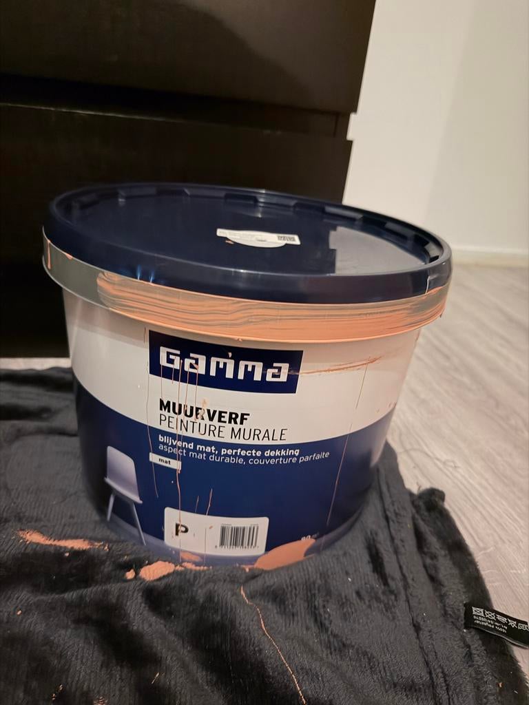 Gamma Muurverf Pale Terracotta 8 Liter, Ophalen, Overige kleuren, 5 tot 10 liter, Nieuw