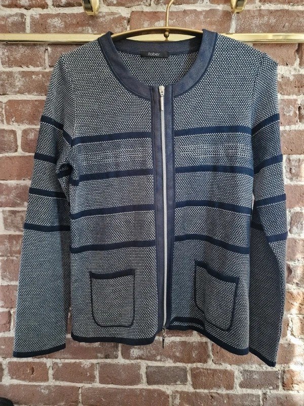 Faber Dames Vest Blauw Maat 38, Ophalen of Verzenden, Zo goed als nieuw, Maat 38/40 (M), Blauw
