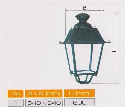 Foto 8 van Gietijzeren wandlantaarn, tuinlamp, lantaarnpalen