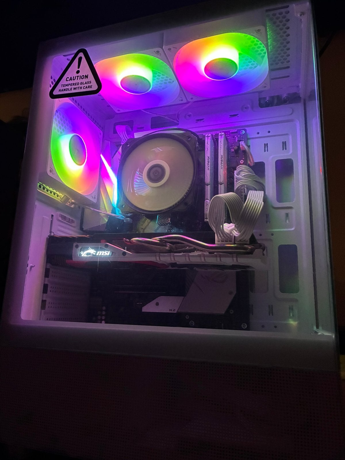 Witte Gaming PC | 1080p (HD) | i7-8700 | 32 GB RAM | Wi-Fi, Ophalen, Zo goed als nieuw, Gaming, SSD