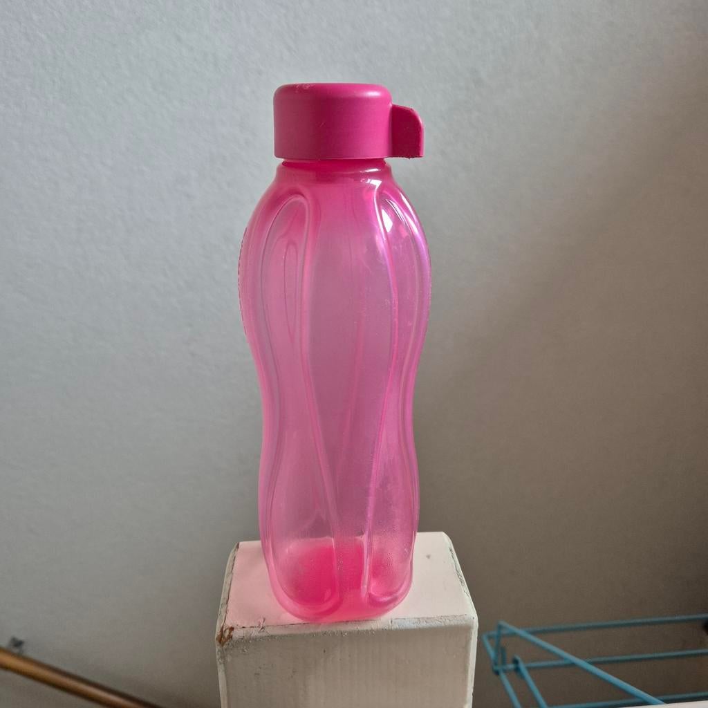 Tupperware Eco Waterfles Roze 500 ml, Ophalen of Verzenden, Beker of Kan