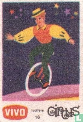 doosje Vivo lucifers - Circus nummer 18, Ophalen of Verzenden, Zo goed als nieuw, Luciferdoosjes of -merken