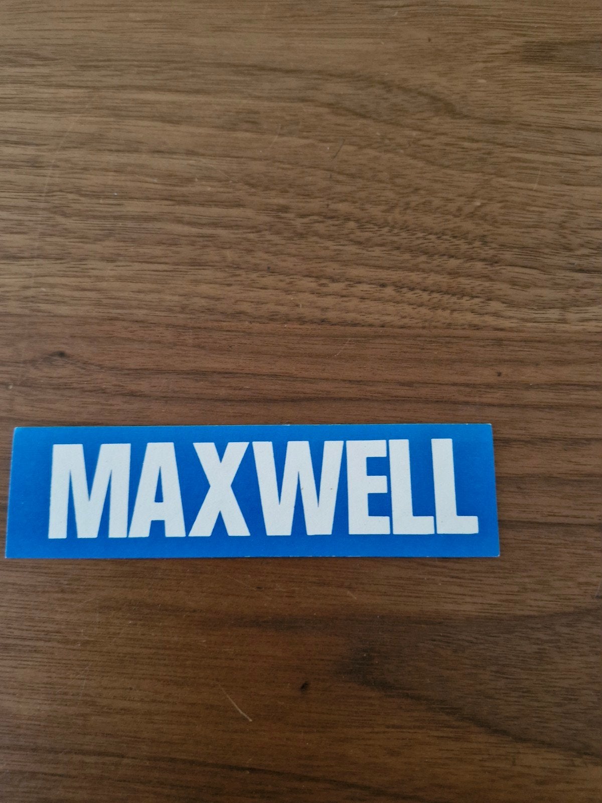 8748 Maxwell sticker, Ophalen of Verzenden, Gebruikt, Merk