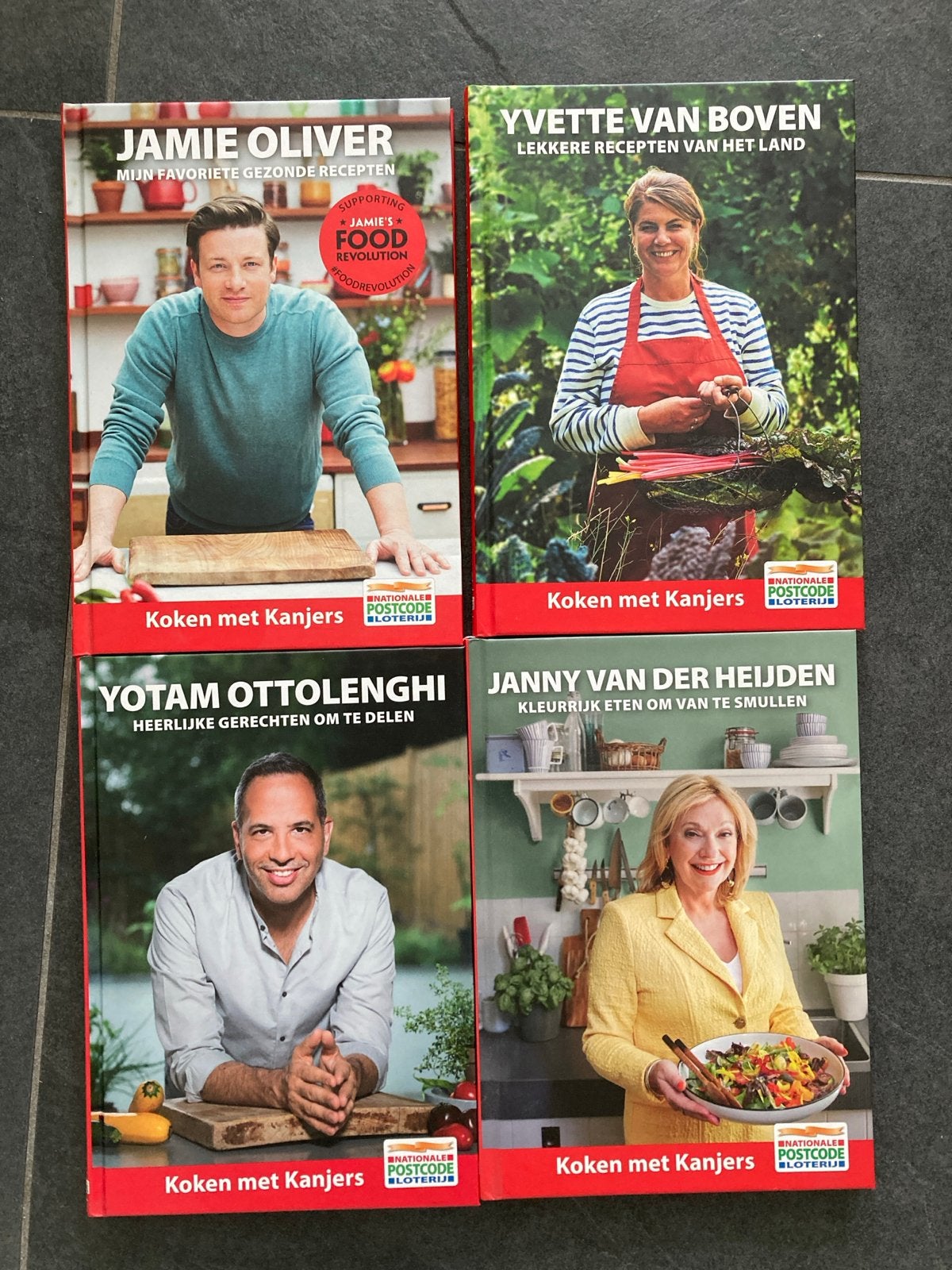 Koken met Kanjers - Complete set Postcodeloterij, Hoofdgerechten, Nieuw, Ophalen of Verzenden, Gezond koken