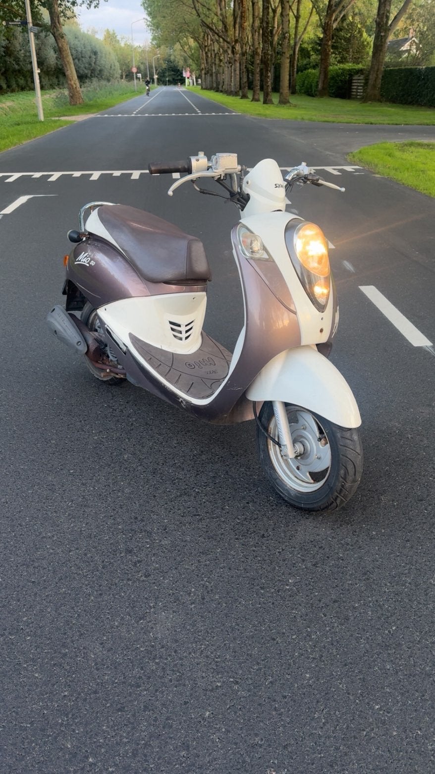 sym mio brom ZONDER wok!, Ophalen, Zo goed als nieuw, Benzine, Mio