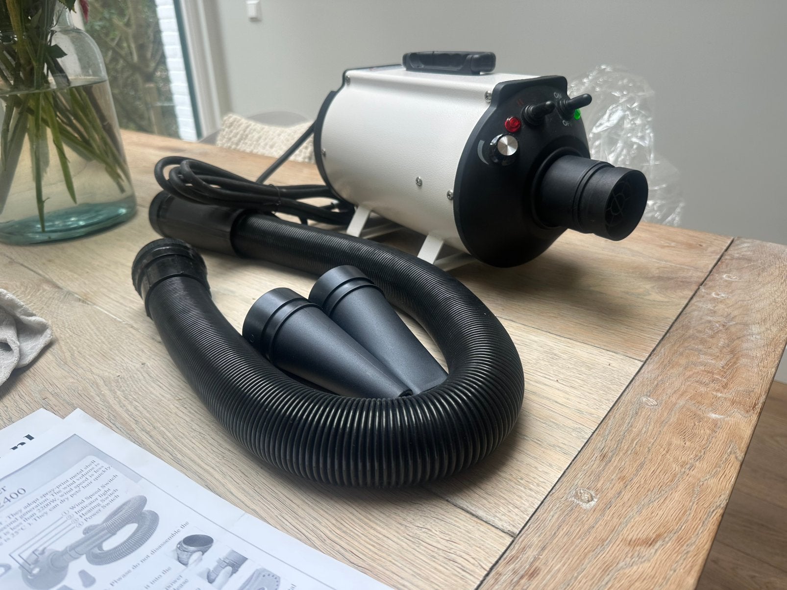 Duoblaster fohn &honden stofzuiger NIEUW van trim . Nl, Dieren en Toebehoren, Ophalen of Verzenden, Nieuw