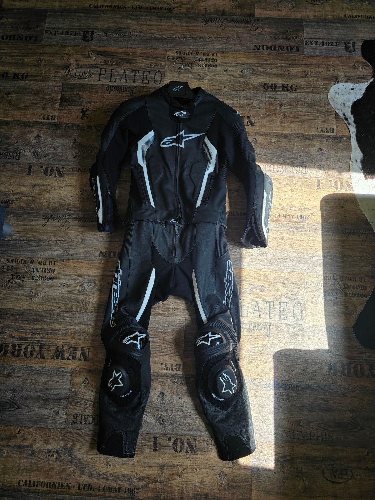 leer motorpak maat 46, Motoren, Kleding | Motorkleding, Ophalen of Verzenden, Tweedehands, Combipak, Alpine Stars