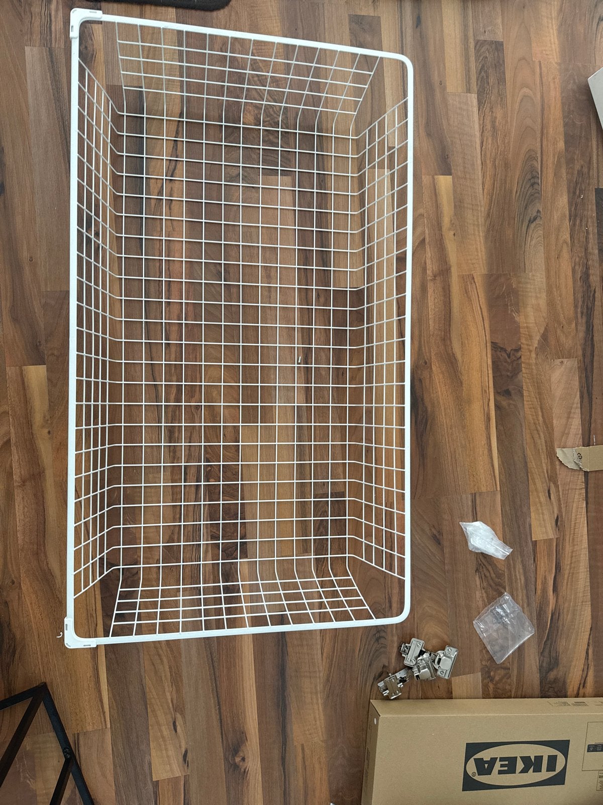 IKEA Utrusta Draadmand kledingkast Wit met rails, Ophalen of Verzenden, Nieuw
