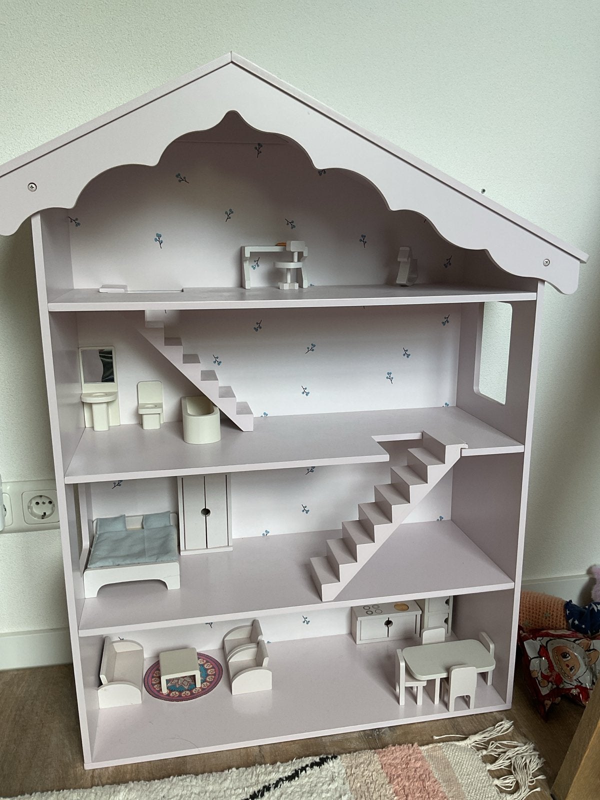 Poppenhuis Petite Amélie + meubeltjes, Ophalen, Poppenhuis