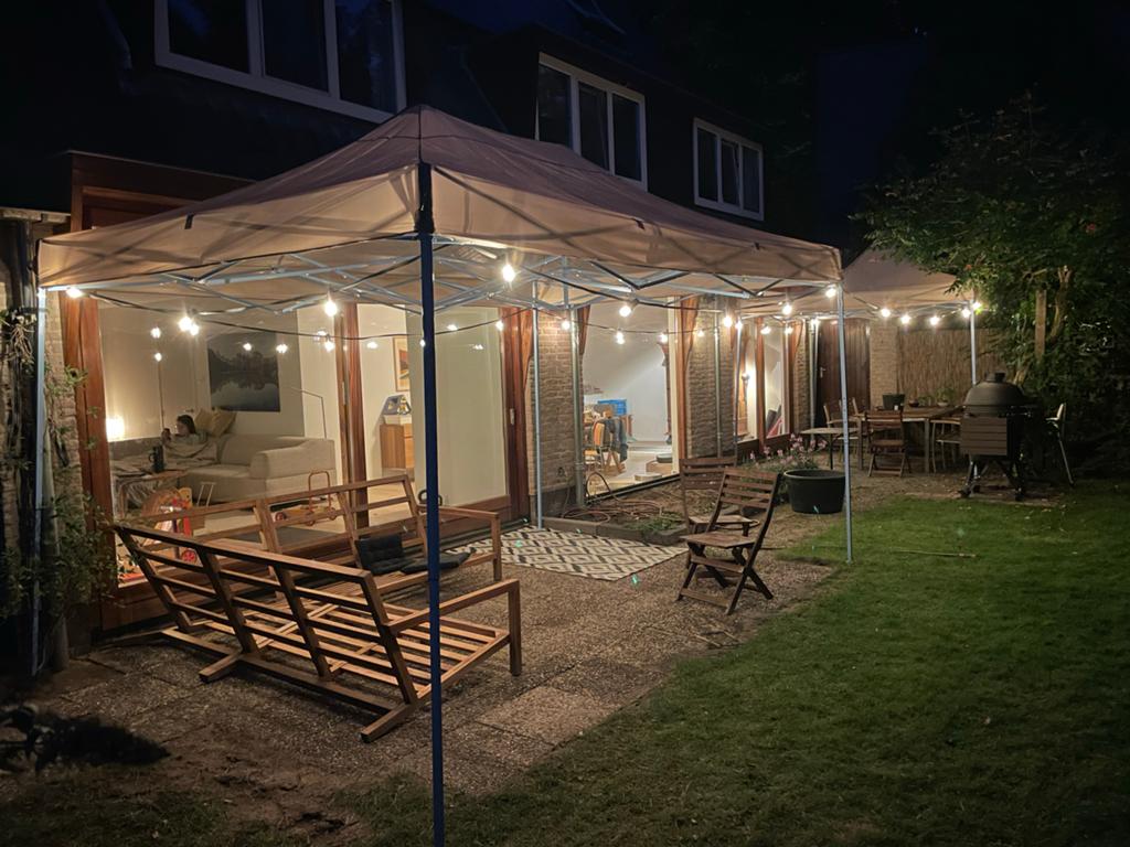 Twee Vidaxl partytenten (verschillende formaten), Ophalen, Partytent, Minder dan 4 meter, Zo goed als nieuw