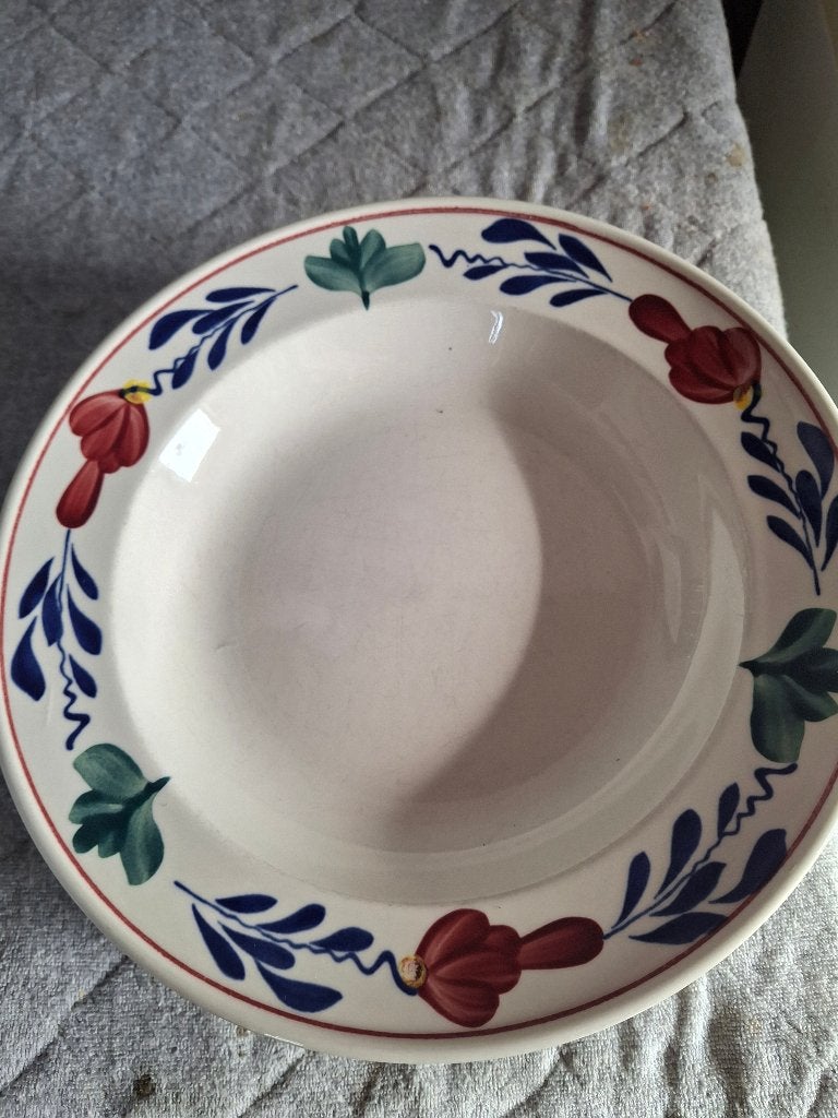 Diepe borden van Boerenbont, Ophalen, Gebruikt, Landelijk/Boerenbont, Bord(en)