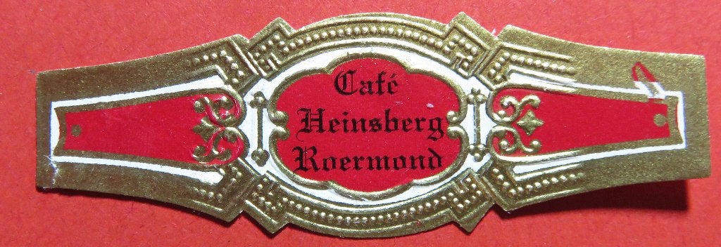 Reclamebandje sigarenbandje Café Heinsberg Roermond, Verzenden, Gebruikt, Sigarenbandjes
