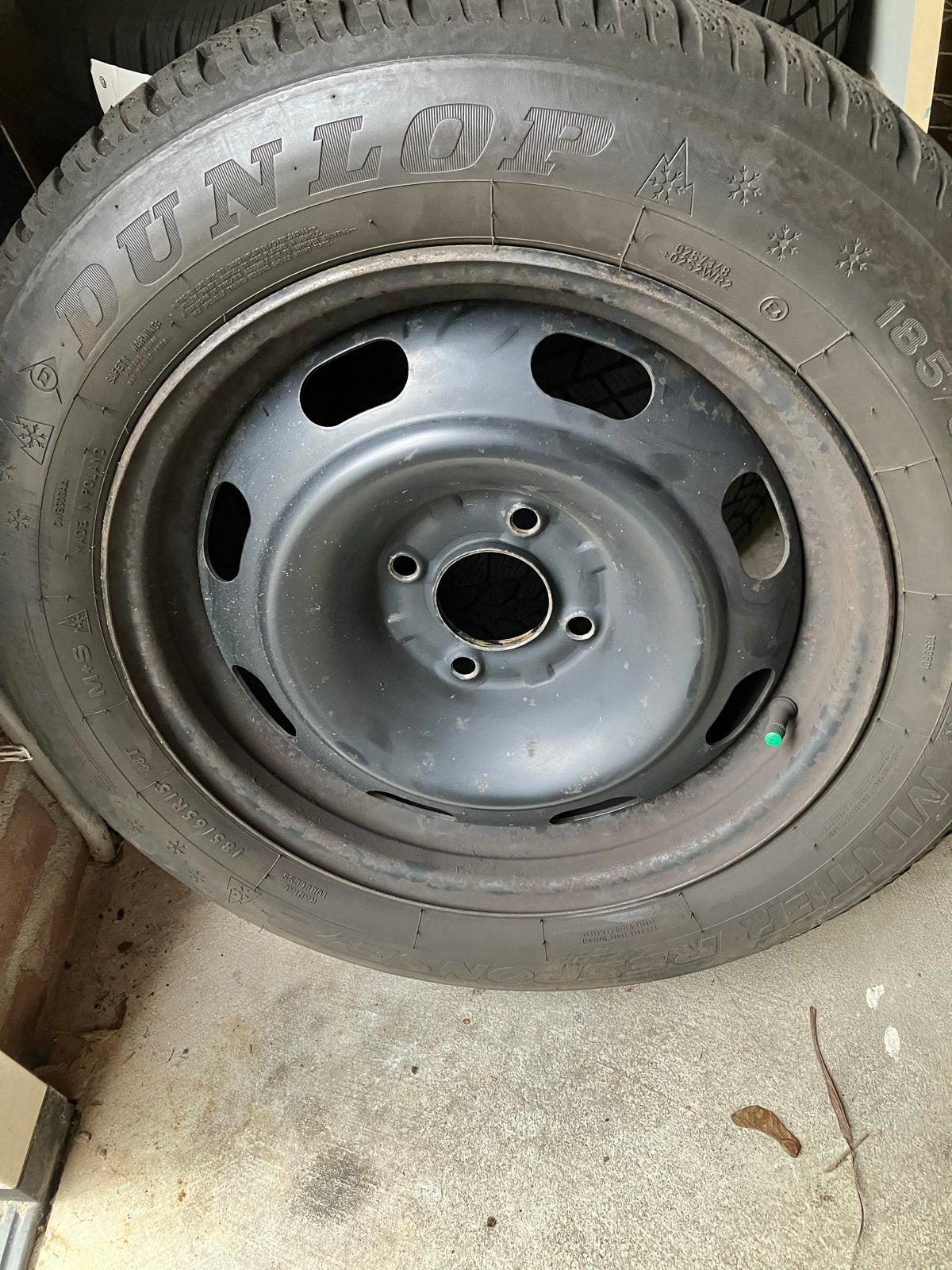 Dunlop Winterbanden met stalen velgen ., Ophalen, Gebruikt, 16 inch, Banden en Velgen