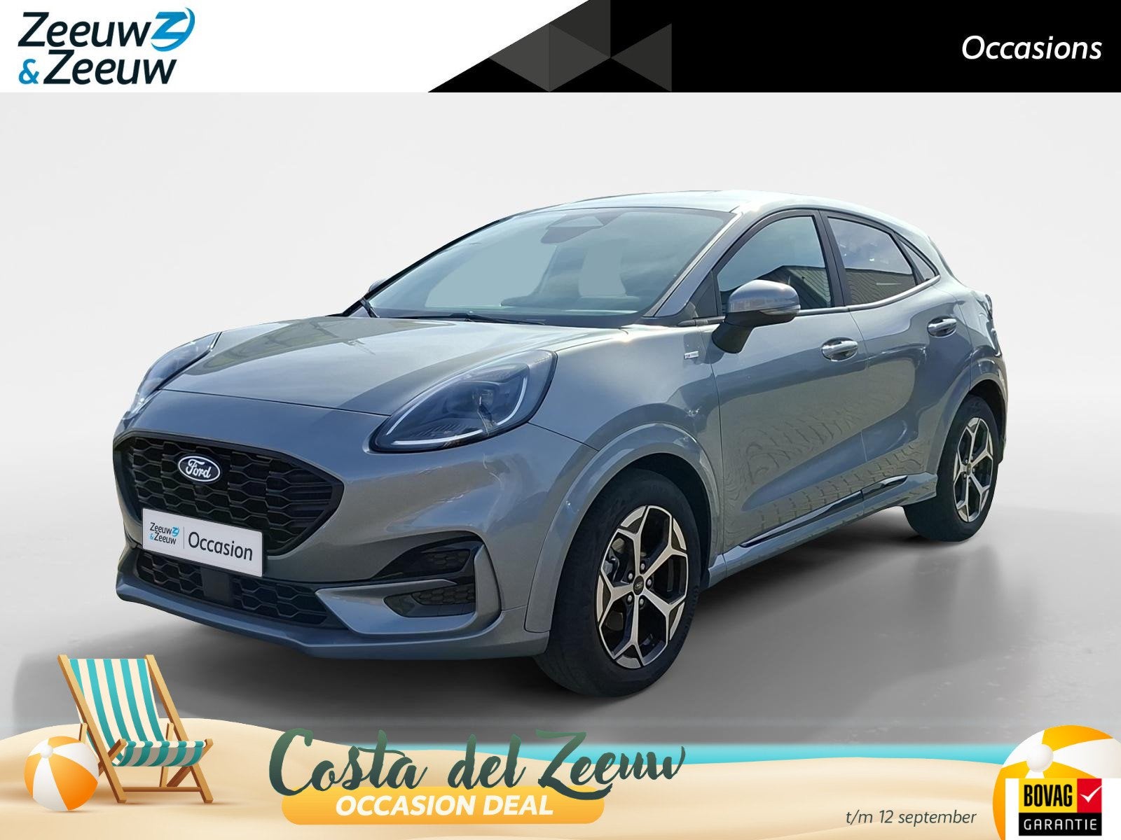 Ford Puma 1.0 EcoBoost Hybrid ST-Line 125pk | Stoel- stuur e, Auto's, Ford, Voorwielaandrijving, 12 maanden, Euro 6, Origineel Nederlands