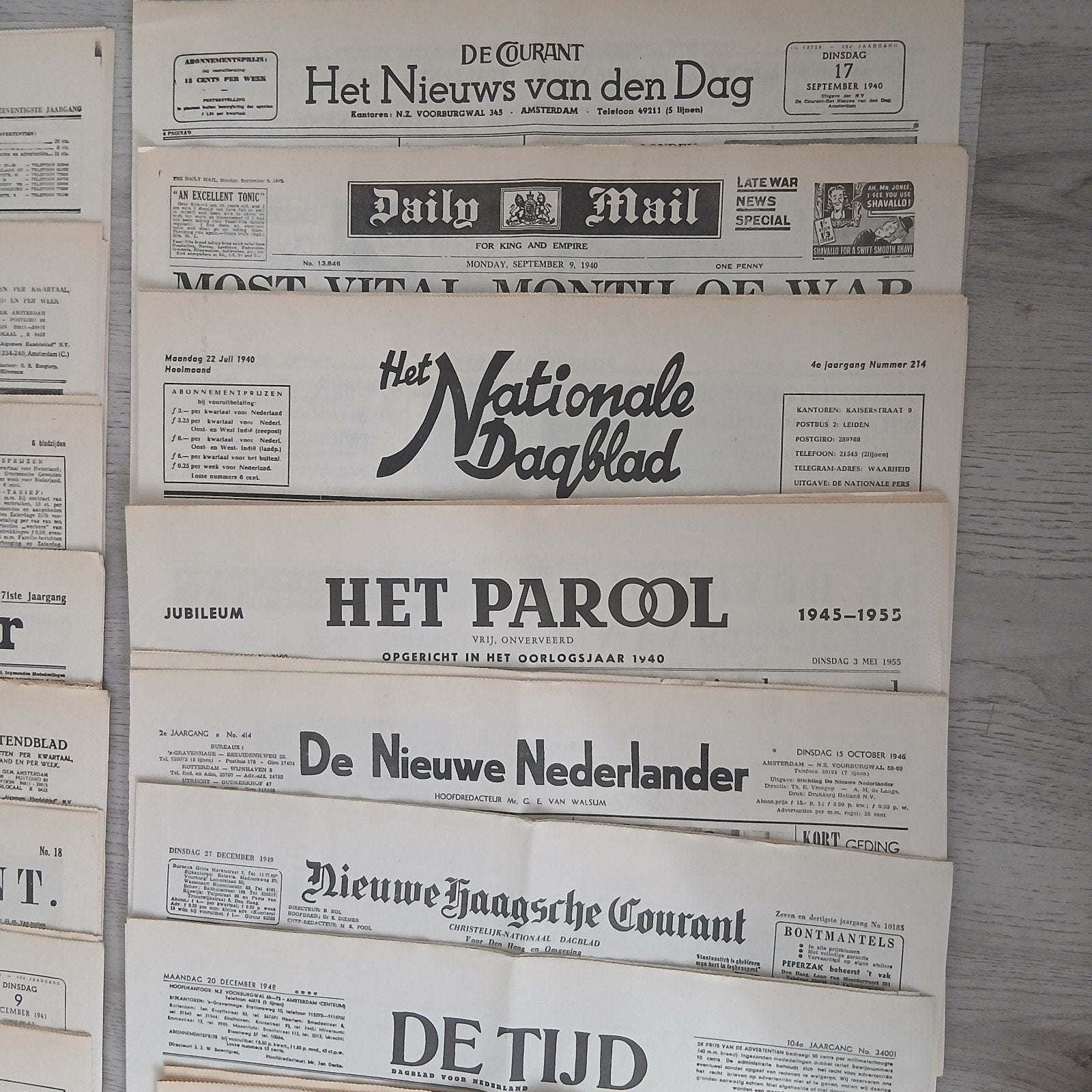 Collectie historische kranten uit de Tweede Wereldoorlog, Boeken, Tijdschriften en Kranten, Ophalen, Gelezen, Krant