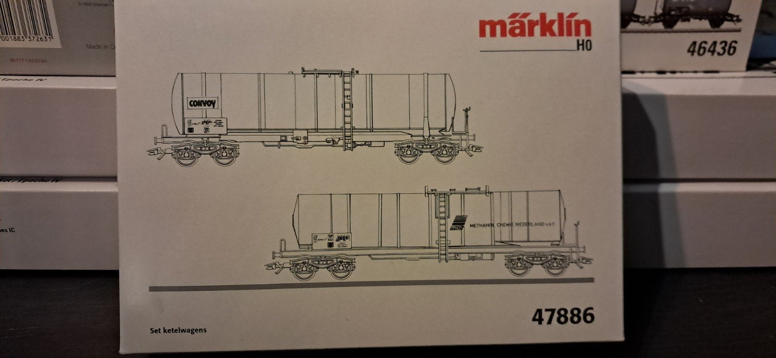 Märklin H0 47886 Ketelwagenset NS., Wisselstroom, Ophalen of Verzenden, NS, Märklin