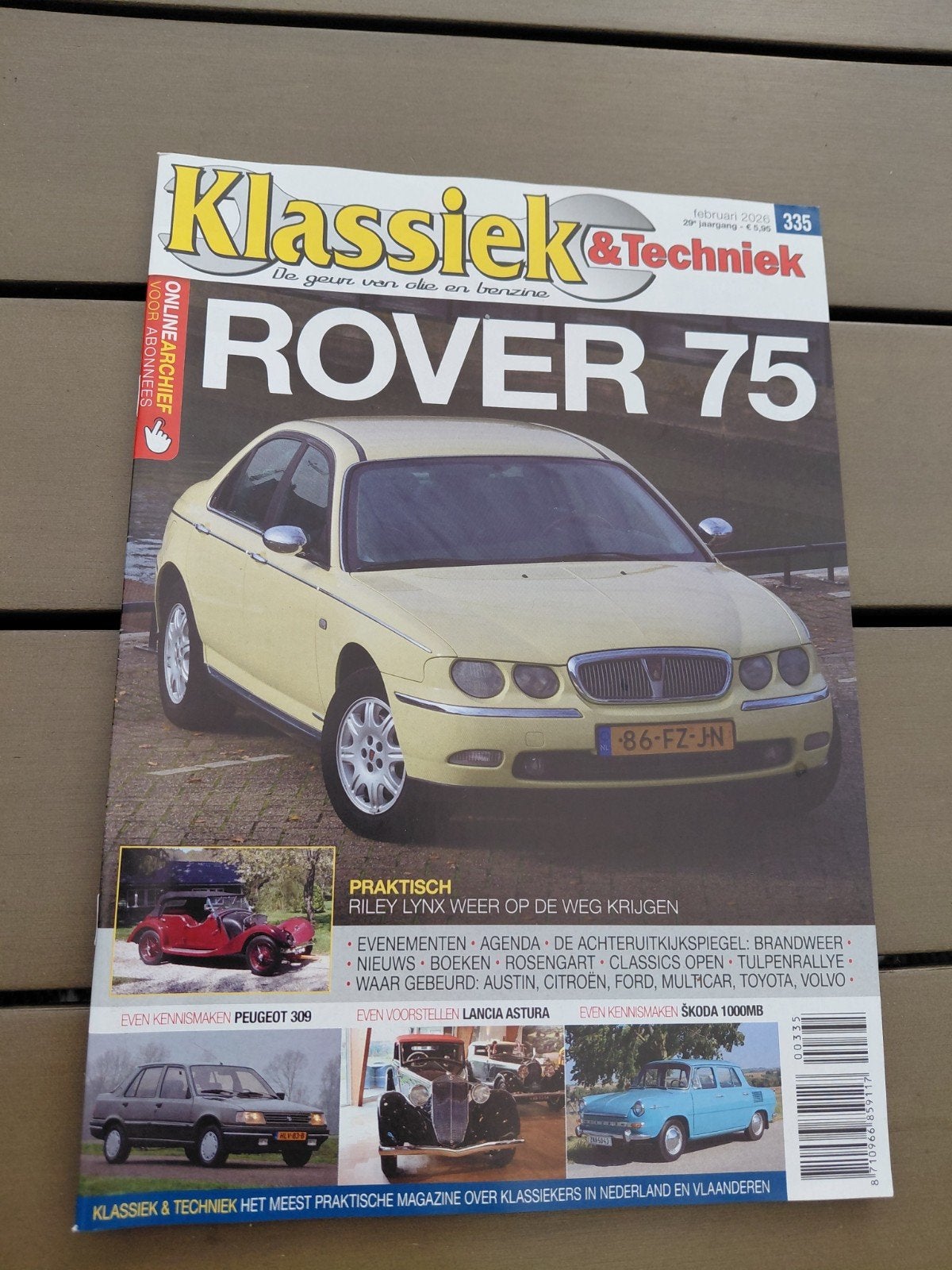 Klassiek & Techniek Magazine - Rover 75 (Februari 2020), Ophalen of Verzenden, Zo goed als nieuw, Overige typen